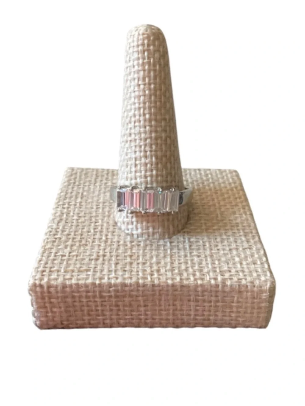 Crystal Avenue Romantic Night Cubic Zirconia Silver Tone Ring (NWT)- Size: 8 3/4